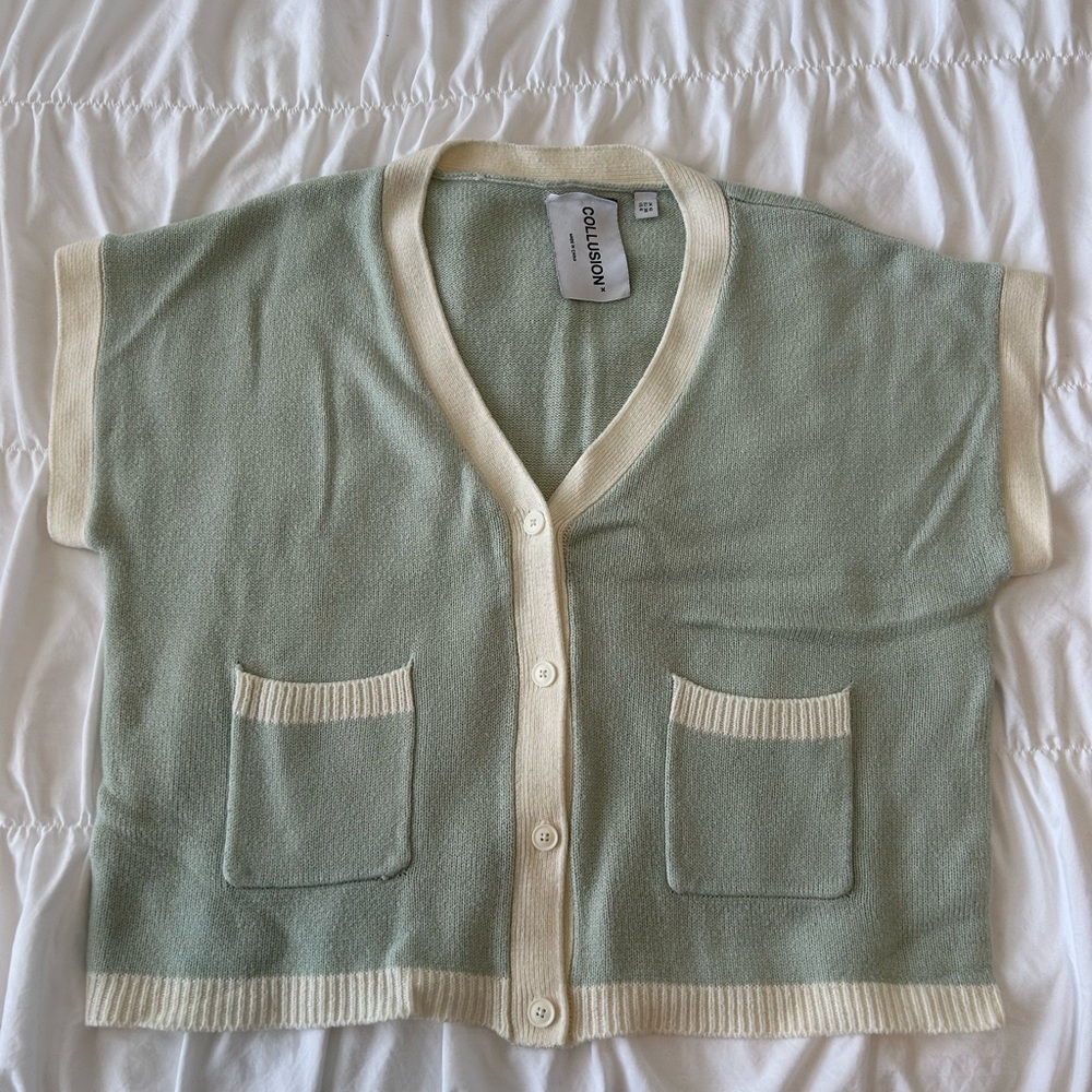 ASOS Sage and Cream Cardigan